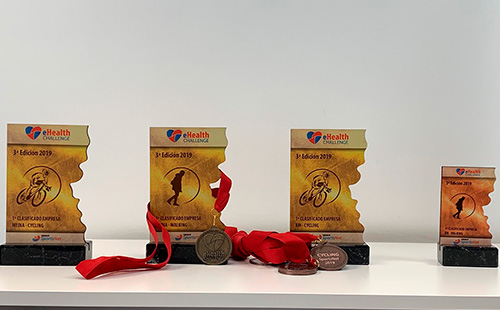 Trofeos tercera Olimpiada saludable online